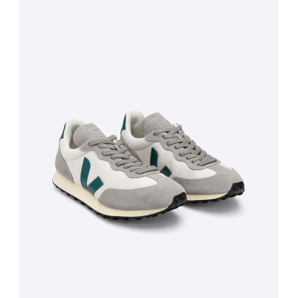 Veja RIO BRANCO HEXAMESH Loopschoenen Dames Grey/Green | BE 429MQZ